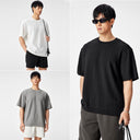 BODYDREAM:The Hottest Men's T-Shirt Trend: Our Texture Loose Drop-Shoulder Short Sleeve T-Shirt