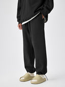 BODYDREAM Heavyweight Knit Casual Pants Men's Loose-Fit Athletic Pants Straight-Leg Wide-Leg