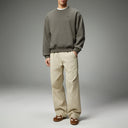 Brown Loose Pullover Sweatshirt