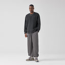 BODYDREAM Men's Relaxed Straight-Leg Casual Pants Sports Sweatpants with Patchwork and Cuffed Legs
