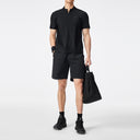 Short-Sleeved Polo Shirt with Collar