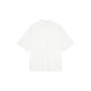 Structured Split Half High Neck Short Sleeve Shirt