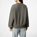 Brown Loose Pullover Sweatshirt