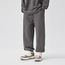 BODYDREAM Men's Relaxed Straight-Leg Casual Pants Sports Sweatpants with Patchwork and Cuffed Legs