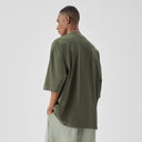 BODYDREAM Gender-Neutral Cool-Touch Distressed Short-Sleeve Casual American-Style T-Shirt