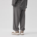 BODYDREAM Men's Relaxed Straight-Leg Casual Pants Sports Sweatpants with Patchwork and Cuffed Legs
