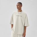 BODYDREAM Gender-Neutral Cool-Touch Distressed Short-Sleeve Casual American-Style T-Shirt