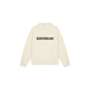 Black Crew-Neck Pullover Printed Hoodie (Fleece-Lined)