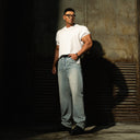 【MOTION＆PAUSE】BODYDREAM Men's Vintage Washed Blue Jeans