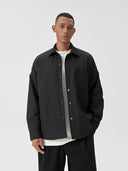 BODYDREAM Men's Textured Casual Quilted Cotton Shirt - Fall Oversized Fit