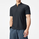Short-Sleeved Polo Shirt with Collar
