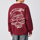 “Year Of Snake” Round-Collar Pullover Sweater