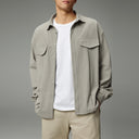 Green Loose-Fit Long-Sleeve Casual Shirt