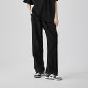 BODYDREAM Men's Structured Patchwork Casual Pants - Relaxed Wide-Leg Trousers