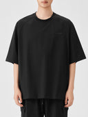 BODYDREAM Men's Summer Lightweight Cool-Feel Letter Print Short-Sleeve Shirt