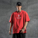 Printed Red Tee LUJIAMEN by BODYDREAM