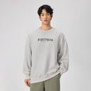 BODYDREAM Letter Print Pullover Sweatshirt for Men Fall Seasonal 100% Cotton Distressed Top