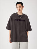 BODYDREAM Heavyweight 100% Cotton Short-Sleeve T-Shirt for Men