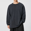 Gray Retro Long Sleeve Tee