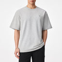 Half High Neck Small Off Shoulder Short Sleeve Tee