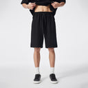 Wide Side Split Textured Shorts