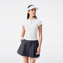 White Golf Slim Fit Short Sleeve Polo Shirt