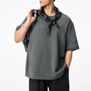 Structured Split Short Sleeve Tee