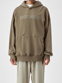 BODYDREAM Heavy-Duty Distressed Hoodie Men's Letter Print Pullover Hoodie