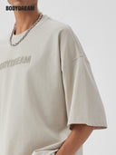 BODYDREAM Men's Heavyweight Plus Size 100% Cotton Short-Sleeve T-Shirt