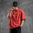 Printed Red Tee LUJIAMEN by BODYDREAM