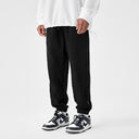 BODYDREAM Heavy-Duty Distressed Casual Pants Loose-Fit Sweatpants 100% Cotton Knit Cuffed Pants