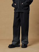 BODYDREAM Men's Relaxed Fit Frayed Hem Straight Leg Jeans with Washed Gradient Effect