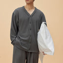 Loose-Fit Regular V-neck Loungewear Pajamas Top