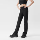BODYDREAM Women's Slightly Flared Skinny Pants - Black Versatile Casual Pants