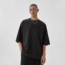 BODYDREAM Gender-Neutral Cool-Touch Distressed Short-Sleeve Casual American-Style T-Shirt