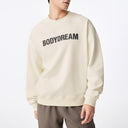 Black Crew-Neck Pullover Printed Hoodie