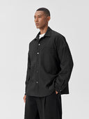 BODYDREAM Men's Textured Casual Quilted Cotton Shirt - Fall Oversized Fit