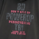 BDPOWERUP Motivaton Print Hoodie