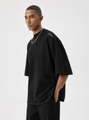 BODYDREAM Unisex 100% Cotton Short-Sleeve T-Shirt with Printed Design and Slightly Raised Collar