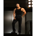 【MOTION＆PAUSE】BODYDREAM Men's Washed Distressed Jeans