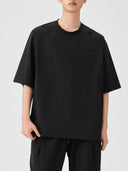 BODYDREAM Men's Summer Lightweight Cool-Feel Letter Print Short-Sleeve Shirt