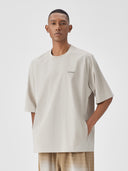 BODYDREAM Men's Summer Lightweight Cool-Feel Letter Print Short-Sleeve Shirt