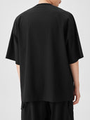 BODYDREAM Men's Summer Lightweight Cool-Feel Letter Print Short-Sleeve Shirt