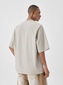 BODYDREAM Men's Summer Lightweight Cool-Feel Letter Print Short-Sleeve Shirt