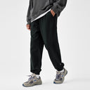 BODYDREAM Heavy-Duty Distressed Casual Pants Loose-Fit Sweatpants 100% Cotton Knit Cuffed Pants