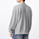 Gray Woolen Textured Jacket