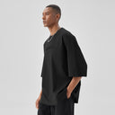 BODYDREAM Gender-Neutral Cool-Touch Distressed Short-Sleeve Casual American-Style T-Shirt