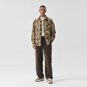 BODYDREAM Casual Checkered Shirt Men's Vintage Batik Long-Sleeve Jacket 100% Cotton