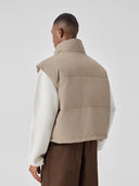 BODYDREAM Men's Anti-Static High-Neck Short-Length Cotton Vest