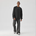 BODYDREAM Men's Crew Neck Heavyweight Solid Color Sweatshirt